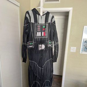 Darth Vader Fleece Onesie Costume Adult Large